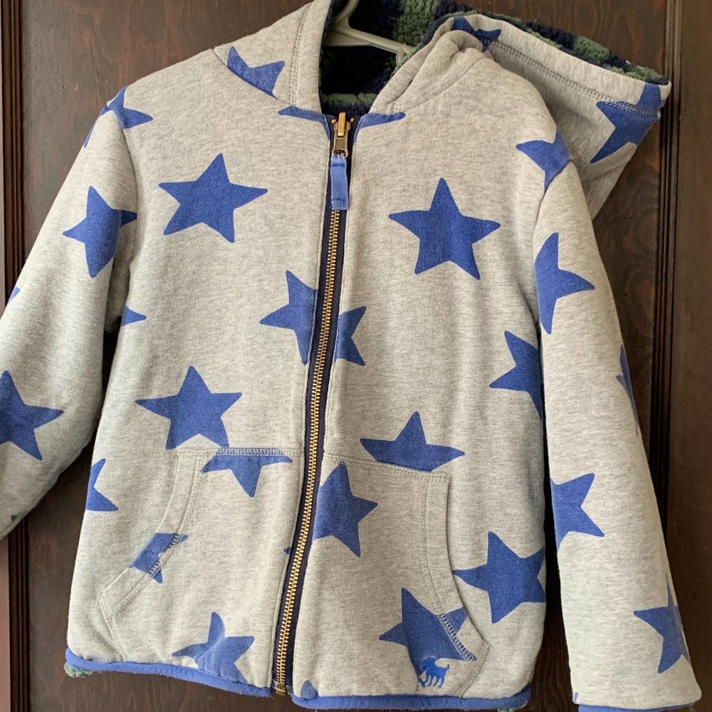 Mini Boden Borg-Lined Zip-Up Hoodie